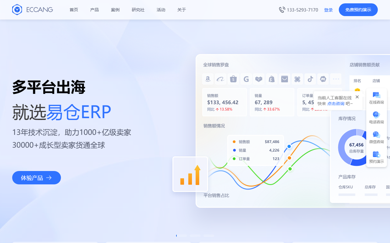 eccang.com 截图